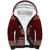 Vikings Fa La La La Christmas Sherpa Hoodie Xmas Holiday Patterns - Wonder Print Shop
