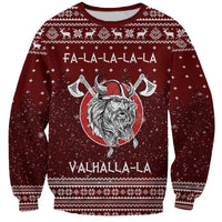 Vikings Fa La La La Christmas Sweatshirt Xmas Holiday Patterns - Wonder Print Shop