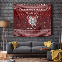 Vikings Fa La La La Christmas Tapestry Xmas Holiday Patterns - Wonder Print Shop