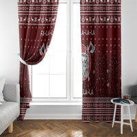Vikings Fa La La La Christmas Window Curtain Xmas Holiday Patterns - Wonder Print Shop