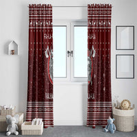 Vikings Fa La La La Christmas Window Curtain Xmas Holiday Patterns - Wonder Print Shop