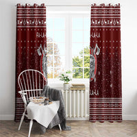 Vikings Fa La La La Christmas Window Curtain Xmas Holiday Patterns - Wonder Print Shop