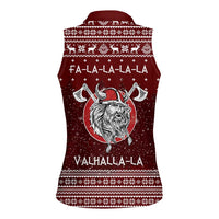 Vikings Fa La La La Christmas Women Sleeveless Polo Shirt Xmas Holiday Patterns - Wonder Print Shop
