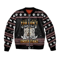 West Highland White Terrier Christmas Bomber Jacket Xmas Holiday Patterns - Wonder Print Shop