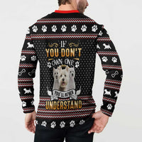 West Highland White Terrier Christmas Button Sweatshirt Xmas Holiday Patterns - Wonder Print Shop