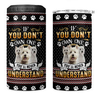 West Highland White Terrier Christmas 4 in 1 Can Cooler Tumbler Xmas Holiday Patterns - Wonder Print Shop