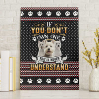 West Highland White Terrier Christmas Canvas Wall Art Xmas Holiday Patterns - Wonder Print Shop