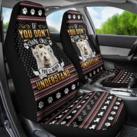 West Highland White Terrier Christmas Car Seat Cover Xmas Holiday Patterns - Wonder Print Shop