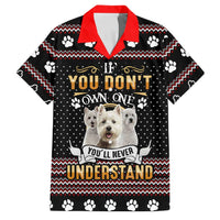 West Highland White Terrier Christmas Family Matching Off Shoulder Maxi Dress and Hawaiian Shirt Xmas Holiday Patterns - Wonder Print Shop