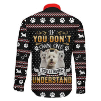 West Highland White Terrier Christmas Family Matching Off Shoulder Maxi Dress and Hawaiian Shirt Xmas Holiday Patterns - Wonder Print Shop