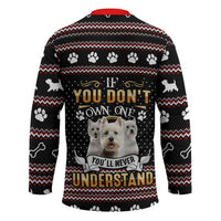 West Highland White Terrier Christmas Hockey Jersey Xmas Holiday Patterns - Wonder Print Shop