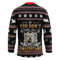 West Highland White Terrier Christmas Hockey Jersey Xmas Holiday Patterns - Wonder Print Shop