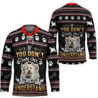 West Highland White Terrier Christmas Hockey Jersey Xmas Holiday Patterns - Wonder Print Shop