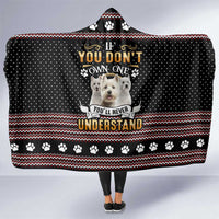 West Highland White Terrier Christmas Hooded Blanket Xmas Holiday Patterns - Wonder Print Shop