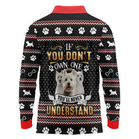 West Highland White Terrier Christmas Long Sleeve Polo Shirt Xmas Holiday Patterns - Wonder Print Shop