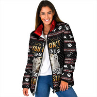 West Highland White Terrier Christmas Padded Jacket Xmas Holiday Patterns - Wonder Print Shop