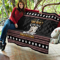 West Highland White Terrier Christmas Quilt Xmas Holiday Patterns - Wonder Print Shop