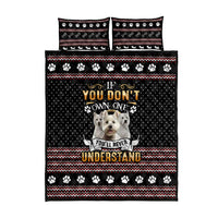 West Highland White Terrier Christmas Quilt Bed Set Xmas Holiday Patterns - Wonder Print Shop