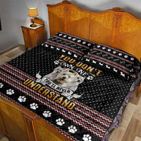 West Highland White Terrier Christmas Quilt Bed Set Xmas Holiday Patterns - Wonder Print Shop