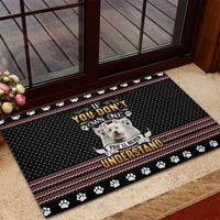 West Highland White Terrier Christmas Rubber Doormat Xmas Holiday Patterns - Wonder Print Shop