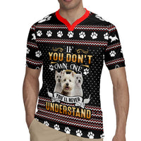 West Highland White Terrier Christmas Rugby Jersey Xmas Holiday Patterns - Wonder Print Shop