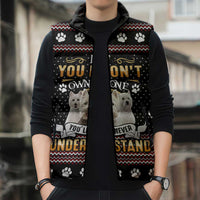 West Highland White Terrier Christmas Sleeveless Puffer Jacket Xmas Holiday Patterns - Wonder Print Shop
