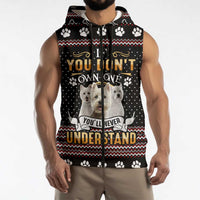 West Highland White Terrier Christmas Sleeveless Zip Hoodie Xmas Holiday Patterns - Wonder Print Shop