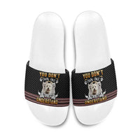 West Highland White Terrier Christmas Slide Sandals Xmas Holiday Patterns - Wonder Print Shop