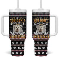 West Highland White Terrier Christmas Tumbler With Handle Xmas Holiday Patterns - Wonder Print Shop