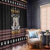 West Highland White Terrier Christmas Window Curtain Xmas Holiday Patterns - Wonder Print Shop