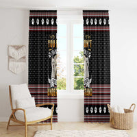West Highland White Terrier Christmas Window Curtain Xmas Holiday Patterns - Wonder Print Shop