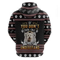 West Highland White Terrier Christmas Zip Hoodie Xmas Holiday Patterns - Wonder Print Shop
