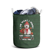 West Highland White Terrier Christmas Laundry Basket Xmas Holiday Patterns - Wonder Print Shop