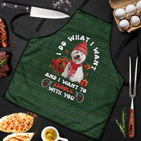 West Highland White Terrier Christmas Apron Xmas Holiday Patterns - Wonder Print Shop