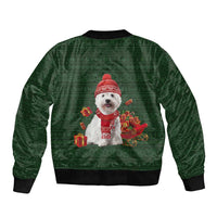 West Highland White Terrier Christmas Bomber Jacket Xmas Holiday Patterns - Wonder Print Shop