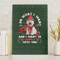 West Highland White Terrier Christmas Canvas Wall Art Xmas Holiday Patterns - Wonder Print Shop