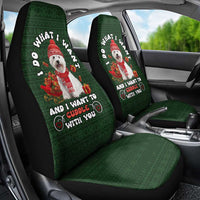 West Highland White Terrier Christmas Car Seat Cover Xmas Holiday Patterns - Wonder Print Shop