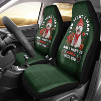 West Highland White Terrier Christmas Car Seat Cover Xmas Holiday Patterns - Wonder Print Shop