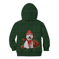 West Highland White Terrier Christmas Kid Hoodie Xmas Holiday Patterns - Wonder Print Shop