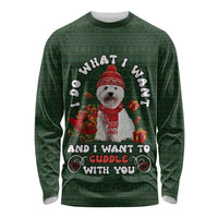 West Highland White Terrier Christmas Long Sleeve Shirt Xmas Holiday Patterns - Wonder Print Shop