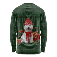 West Highland White Terrier Christmas Long Sleeve Shirt Xmas Holiday Patterns - Wonder Print Shop