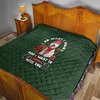 West Highland White Terrier Christmas Quilt Xmas Holiday Patterns - Wonder Print Shop