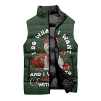 West Highland White Terrier Christmas Sleeveless Puffer Jacket Xmas Holiday Patterns - Wonder Print Shop