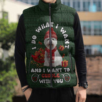 West Highland White Terrier Christmas Sleeveless Puffer Jacket Xmas Holiday Patterns - Wonder Print Shop
