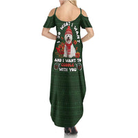 West Highland White Terrier Christmas Summer Maxi Dress Xmas Holiday Patterns - Wonder Print Shop
