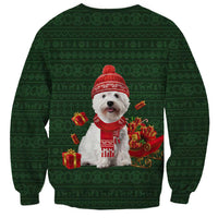 West Highland White Terrier Christmas Sweatshirt Xmas Holiday Patterns - Wonder Print Shop