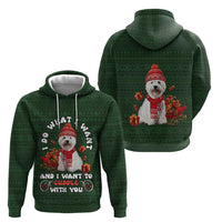 West Highland White Terrier Christmas Zip Hoodie Xmas Holiday Patterns - Wonder Print Shop