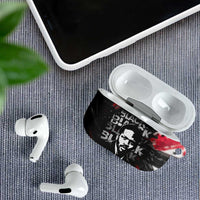 Steve Biko AirPods Case with Black Consciousness Portrait, Power Fist Symbol and Red-Black Freedom - Wonder Print Shop