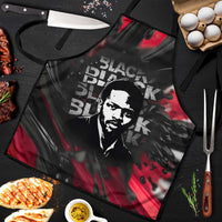 Steve Biko Apron with Black Consciousness Portrait, Power Fist Symbol and Red-Black Freedom - Wonder Print Shop