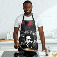 Steve Biko Apron with Black Consciousness Portrait, Power Fist Symbol and Red-Black Freedom - Wonder Print Shop